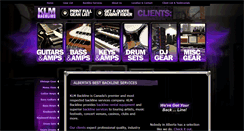 Desktop Screenshot of klmbackline.ca